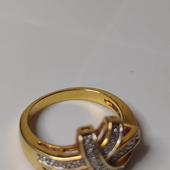 Cute Gold Tone Ring Size 9.75 - Picture 8 of 13